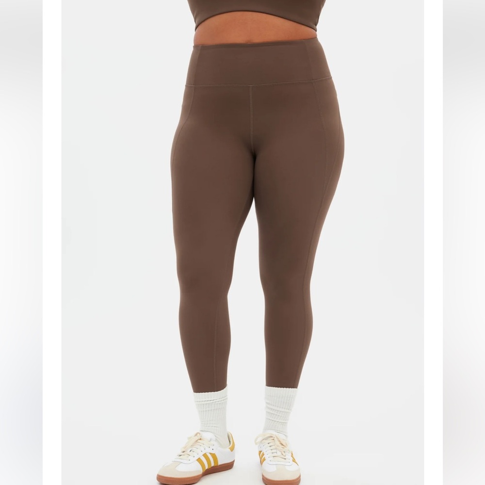 Girlfriend Collective Brown Compressive High-Rise Legging